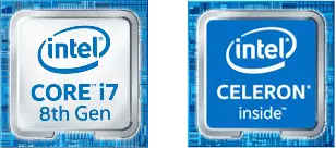 intel CORE i7 8th Gen,intel CELERON inside