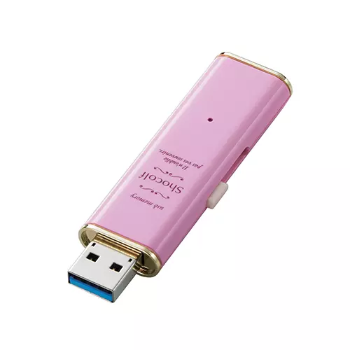 エレコム　USB3.0対応 スライド式 USBメモリ 32GB ストロベリーピンク