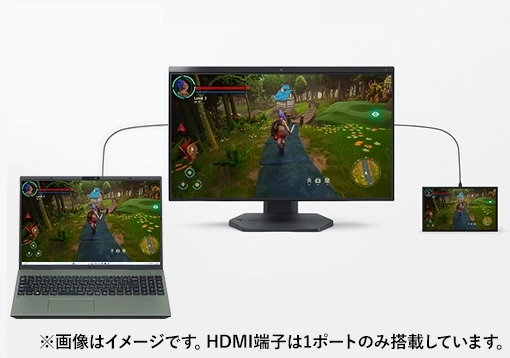HDMI入力端子を搭載マルチ画面も快適