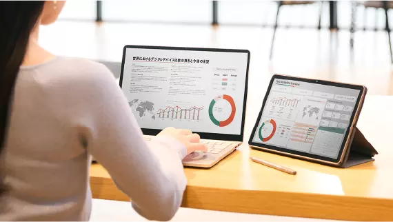 LAVIE SOLとタブレットの2台持ち