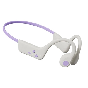 エアリア　骨伝導型ヘッドセット グレーパープル