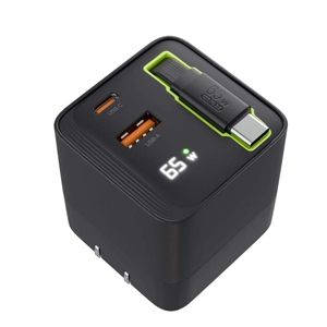 エアリア　最大PD65W 3台同時充電 TypeCケーブル内蔵ACアダプタ