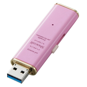エレコム　USB3.0対応 スライド式 USBメモリ 32GB ストロベリーピンク
